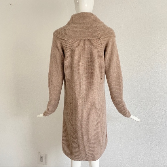 Hayden Cashmere Cowlneck beige cashmere sweater dress - Picture 7 of 10